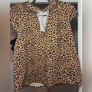 Leopard Print Women's Top
